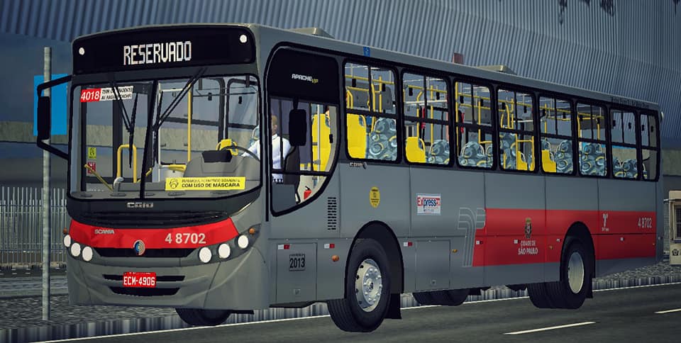 Proton Bus Simulator - Caio Apache Vip II Scania F230 HB Padrão SPTrans